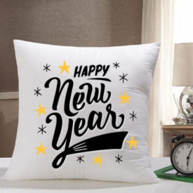 Happy new year cushion cover