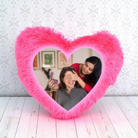 Heart Shape Pink Cushion