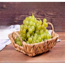 Green Grapes with basket