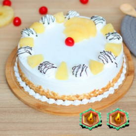 Pineapple cake with Diya