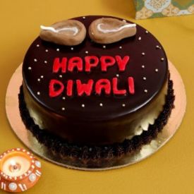 Chocolate truffle cake With Diyas