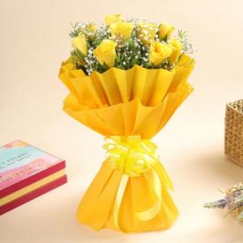 Yellow Roses Arrangement