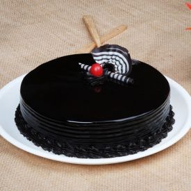 Eggless Truffle cherry cake