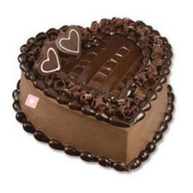 Heart Shape Eggless Chocolate cake