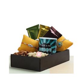 Chocolates Rakhi dry fruits personalized mug