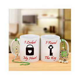 Rakhi with Coffee Mugs