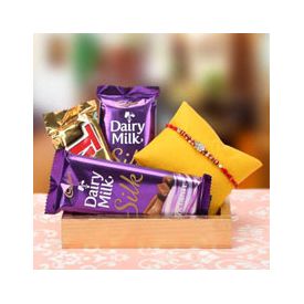 Rakhi with Cadbury Dairy Milk