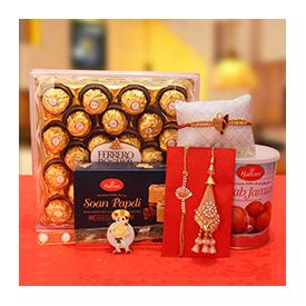 Soan Papdiof 500gm,Gulab Jamun of 1Kg,Rakhi