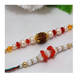 Beautiful Pearl Rakhi Combo