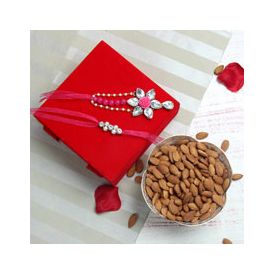 Lumba N Rakhi Set,Almonds 250gms