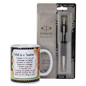Teachers Day Mug with Parker pen