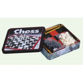 Tin chess set