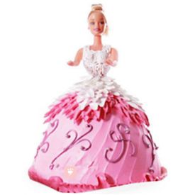 Barbie Doll Cake