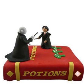 Harry Potter and Voldemort Cake
