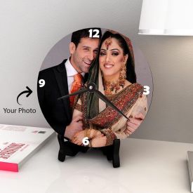 Lovely Couple Personalized Wooden Clock