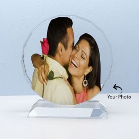 Round Shape Crystal Personalized With Photo