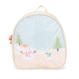 The Eed Cartoon & Trees Print School Backpack - Cream