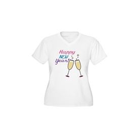 Happy New Year Women's Plus Size V-Neck T-Shirt