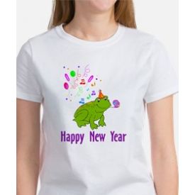 New Years Frog Women's T-Shirt