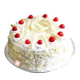 Eggless White Forest Cake