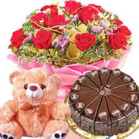 Combos with cake N Teddy