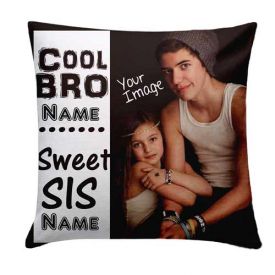 Bro Sis Cushion Personalized