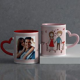 Lovely couple Personalized Anniversary Mug set