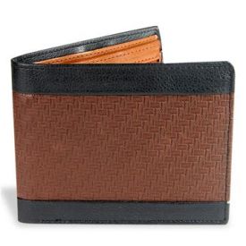 BROWN & BLACK MENS WALLET