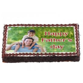 Happy Fathers Day Photo Cake