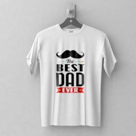 The Best Dad Ever White T-shirt