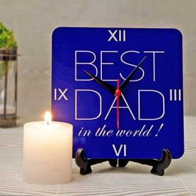 Best Dad Clock with Pillar