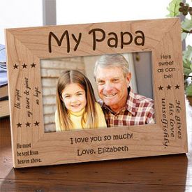 My Papa Wooden Fathers Day Photo Frame