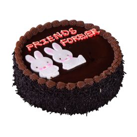 Friend Forever Round Shape chocolate Cake