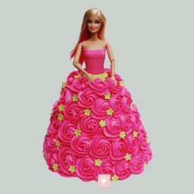 Pink Barbie Cake