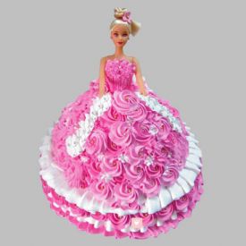 Rosy Barbie Cake