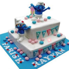 Smurfs Birthday Cake