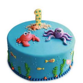 Baby Sea Animals Cake