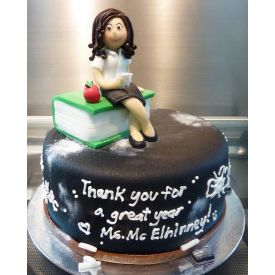 Thank you Teacher's Day Chocolate Truffle Cake