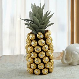 Sweets Pineapple Shaped Arrangement