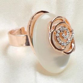 Stone Flower Ring