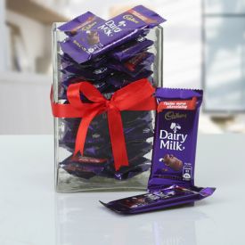 Dairy milk chocolate vase