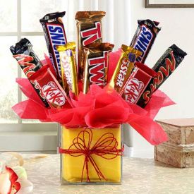 bubbly arrangement of chocolates