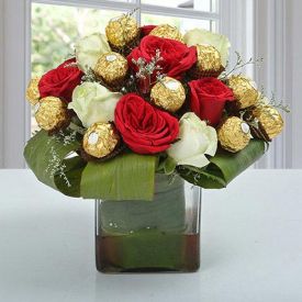 perfect choco flower arrangement