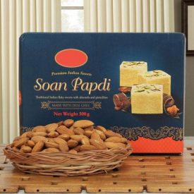 Soan papdi N Almond Hamper