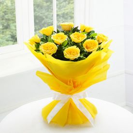 Bunch of yellow roses