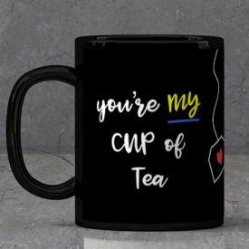 Hug day Black Mug