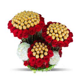 Luxury ferrero rocher With Rose