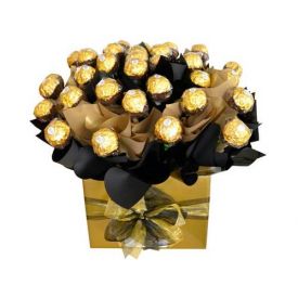 Ferrero rocher with vase