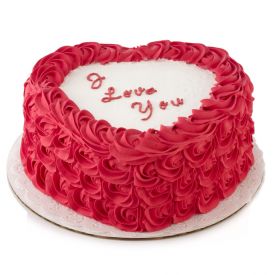 Love you flower cake