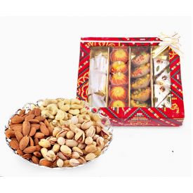 Mix Sweets With Mix Dry Fruits
